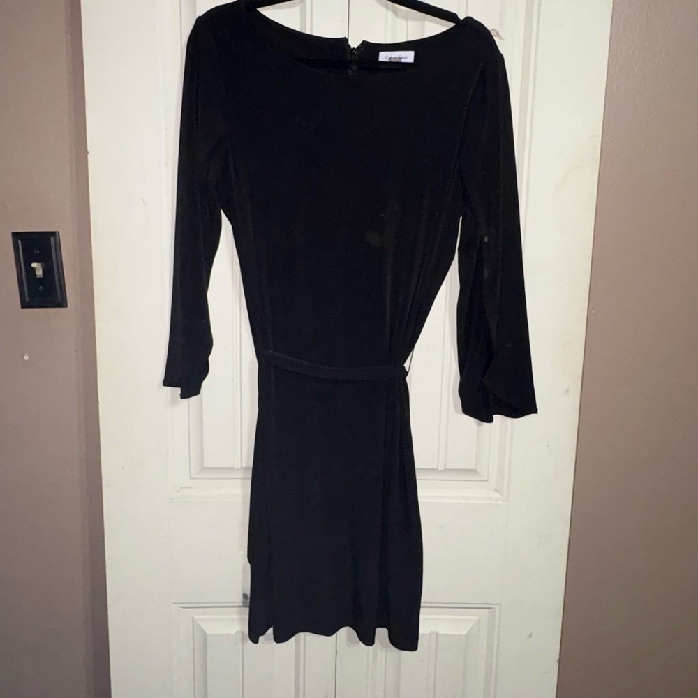 Women’s Calvin Klein Black Dress with split sleeves